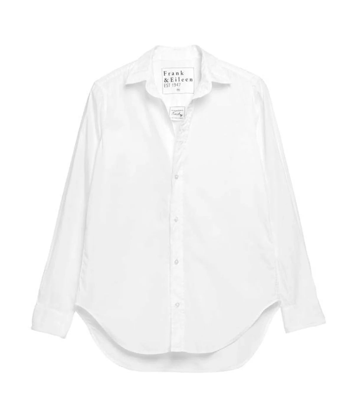 Eileen Light Cotton Poplin Shirt in White