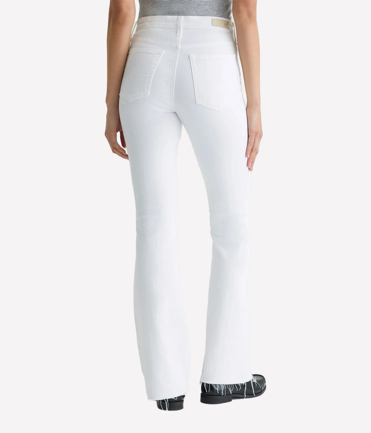 Farrah Boot High-Rise Jean in Cloud White