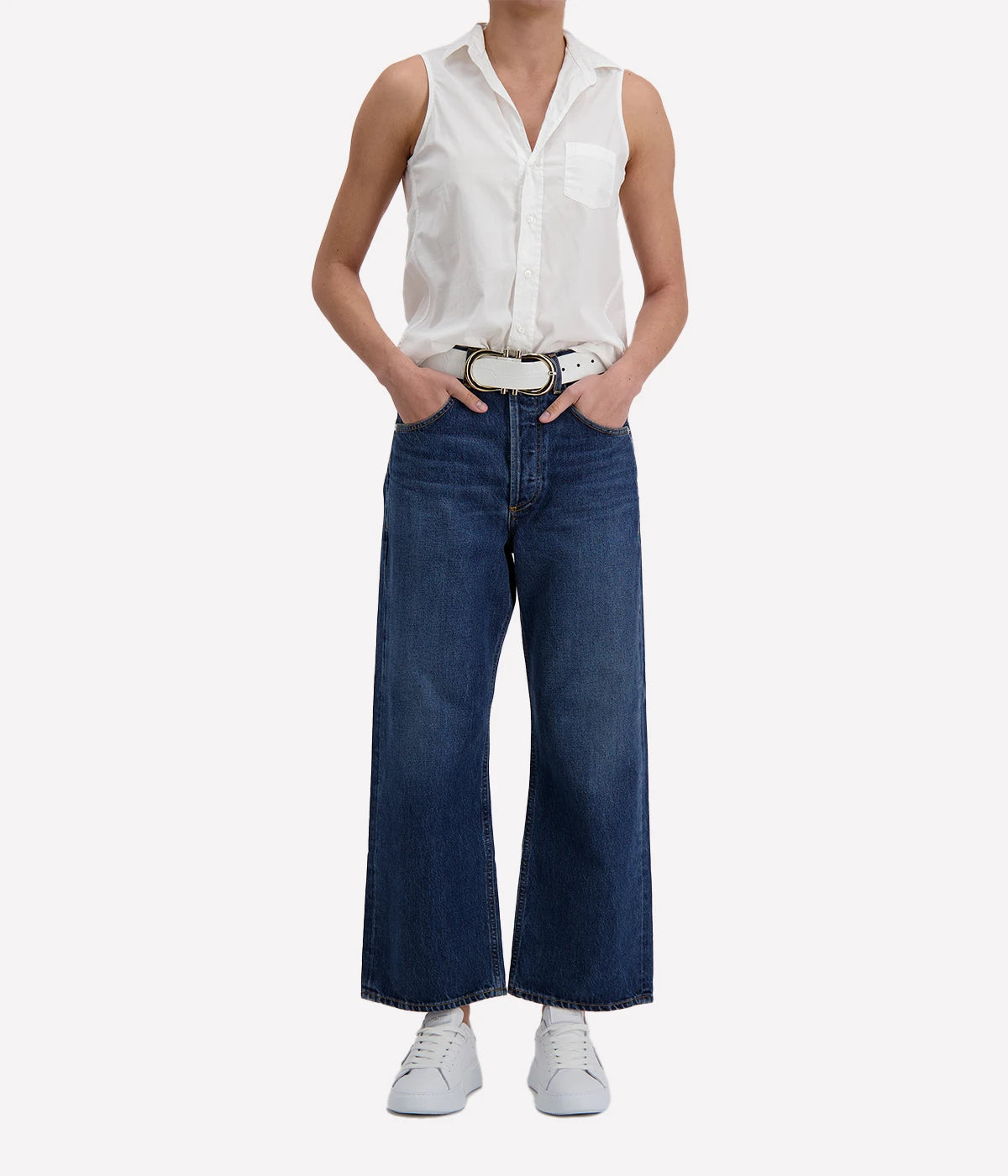 Fiona Cotton Shirt in Classic White