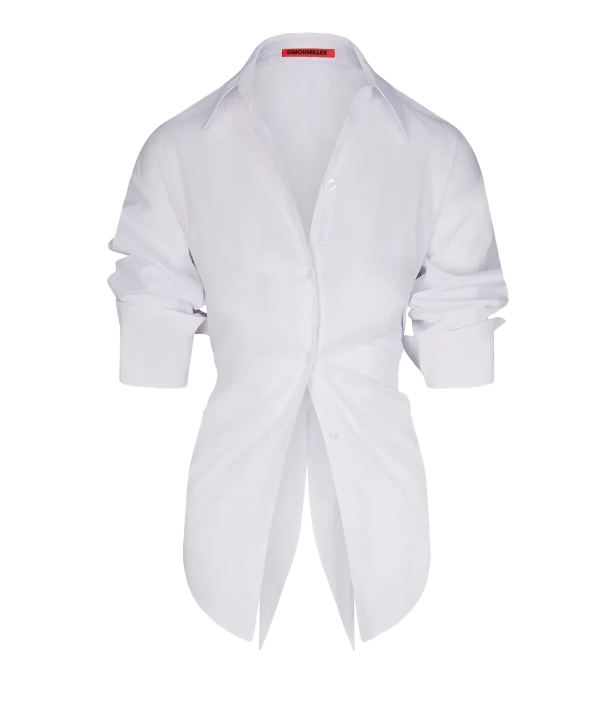 Loch Poplin Button Up in Macadamia