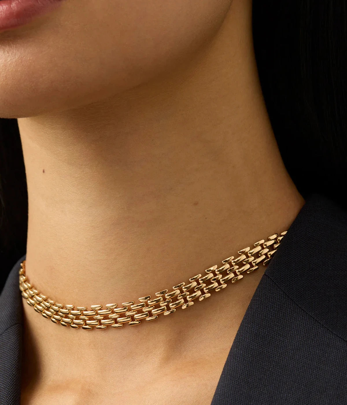 Francis Choker Necklace in Gold