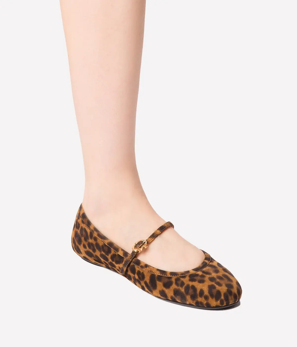 Carla Ballet Flat in Almond Leopard