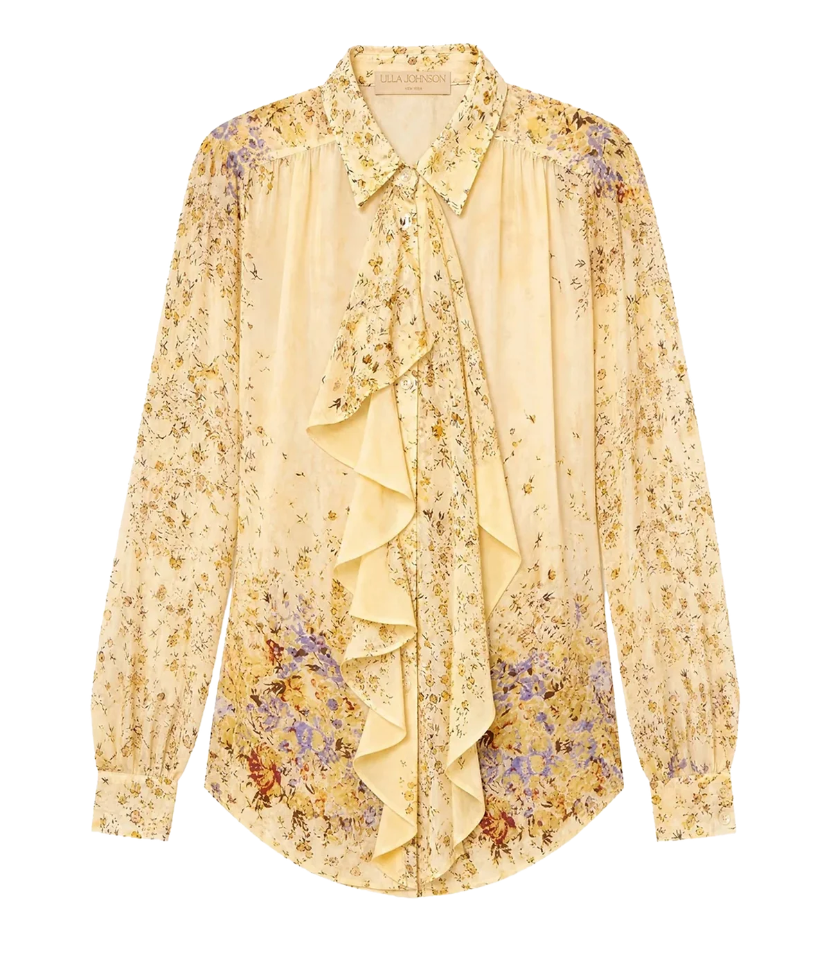 gesture long sleeve blouse in forsythia by ulla johnson