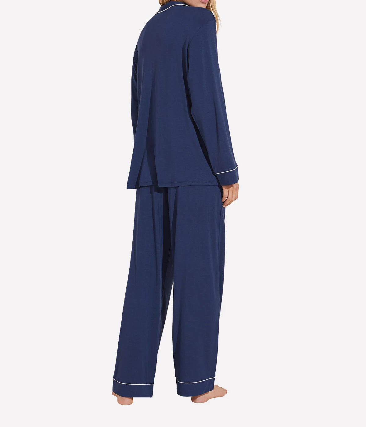 Gisele Long Sleeve PJ Set in Navy Ivory