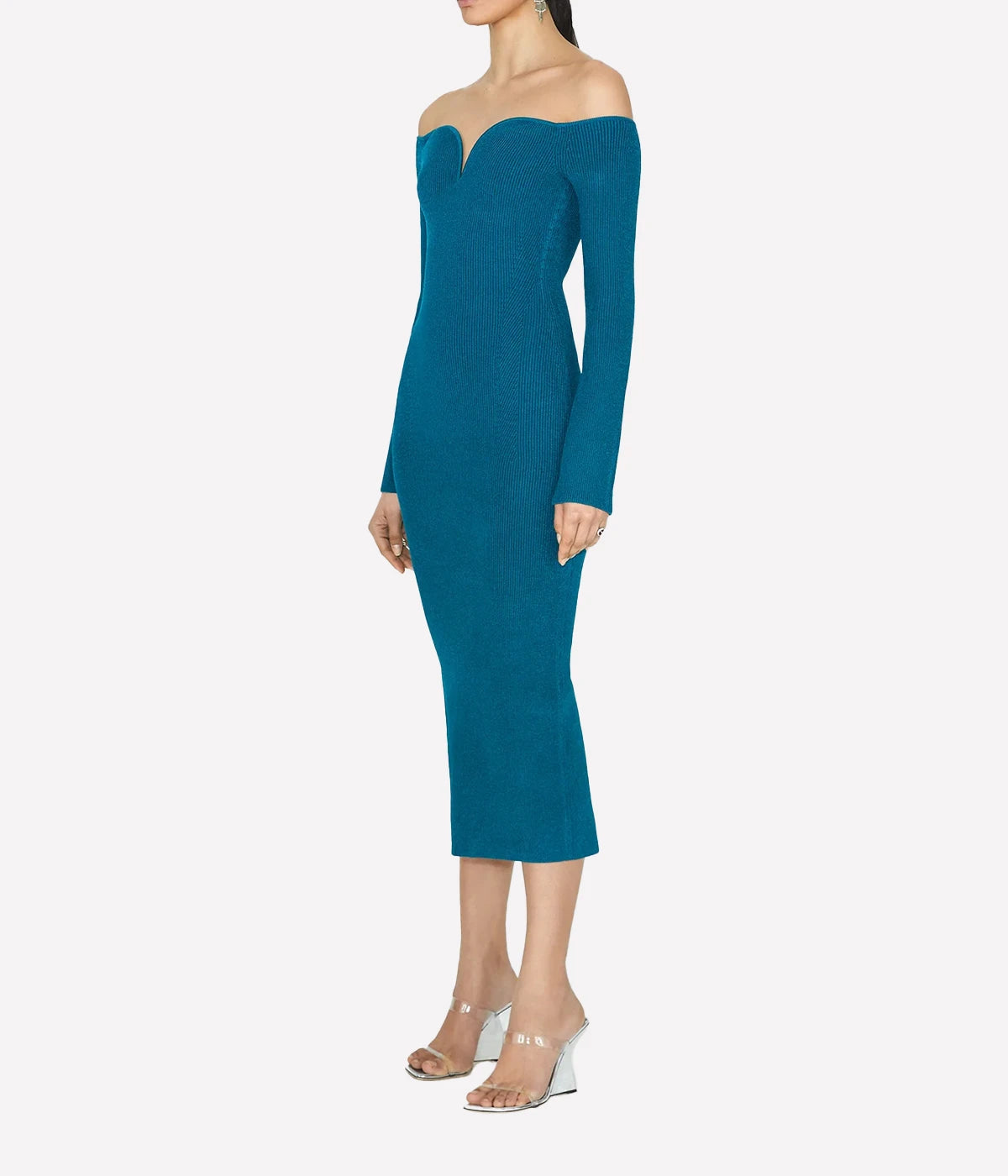 *FINAL SALE*Grace Long Sleeve Dress in Peacock