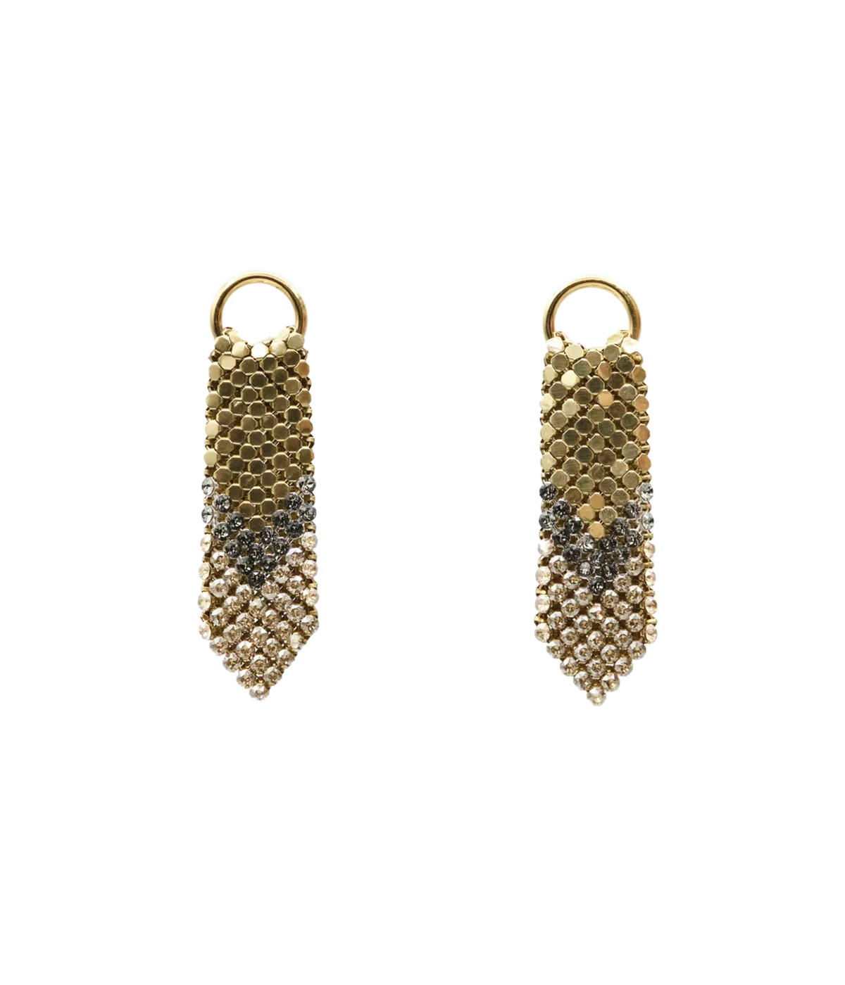 Gracious Earrings in Gold/Grey