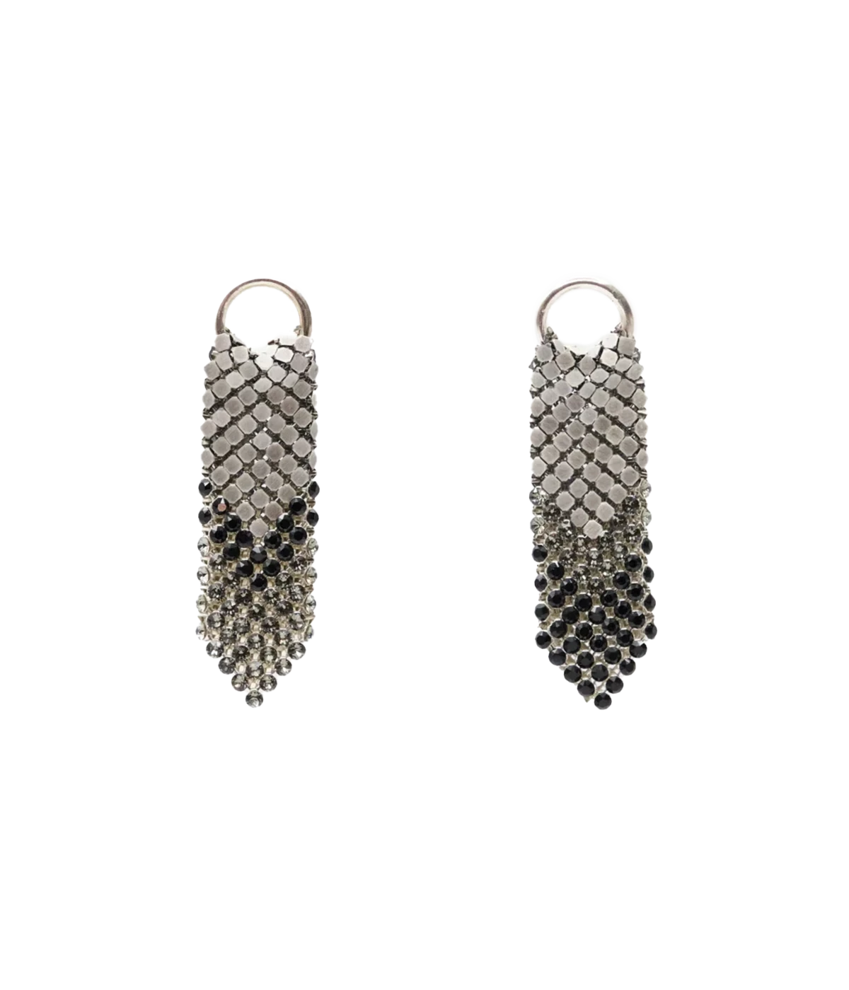 Gracious Earrings in Silver/Black