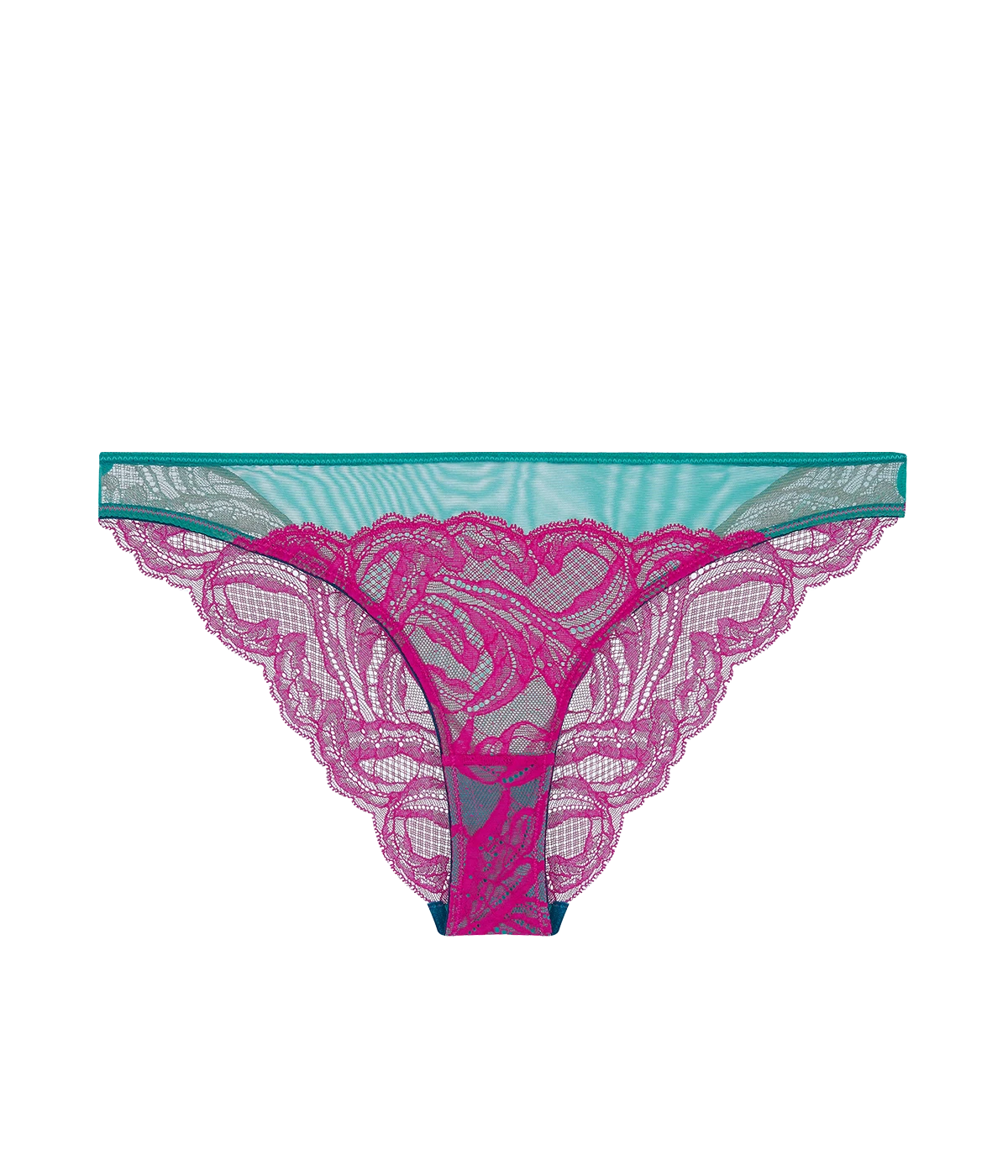 *FINAL SALE* Rubio Lace Knicker in Hot Pink