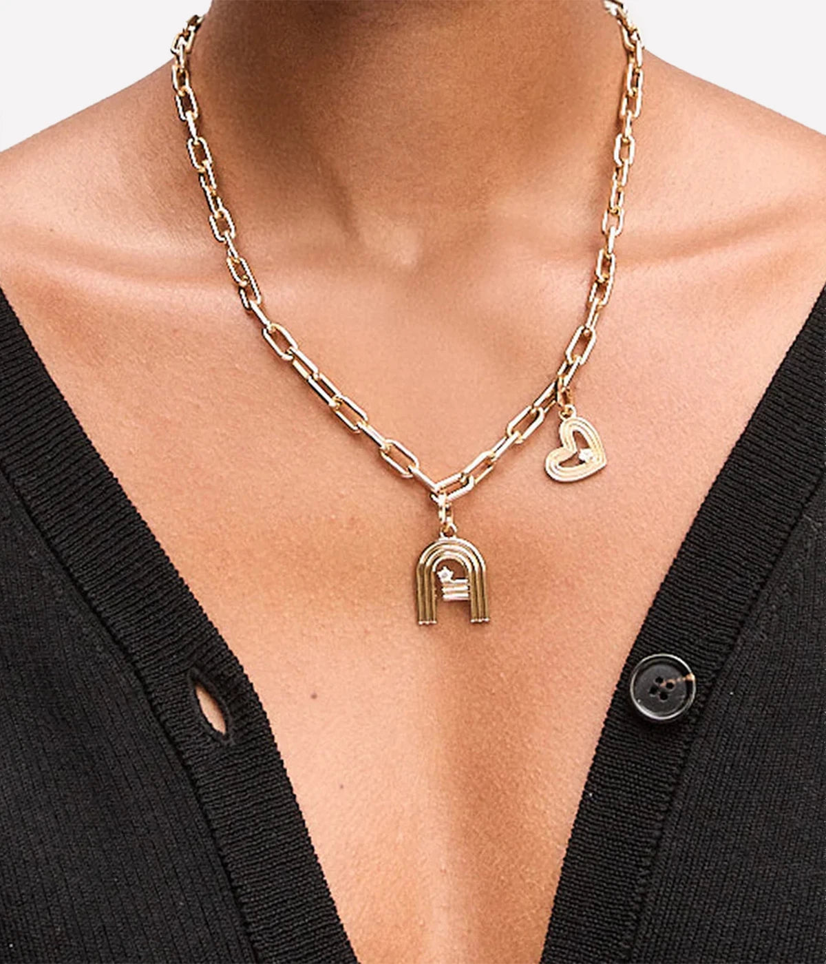 Groovy Diamond Heart Hinged Charm Y14 Fine Jewellery in 14k Yellow Gold