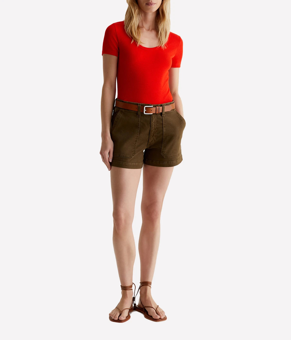 Analeigh Short in Sulfur Shady Moss