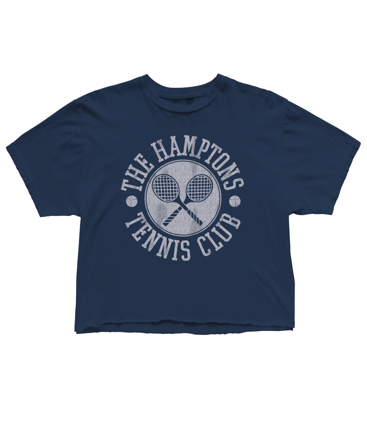 ALT text: Retro Hamptons Tennis Tee in Navy, combining vintage style and modern comfort.
