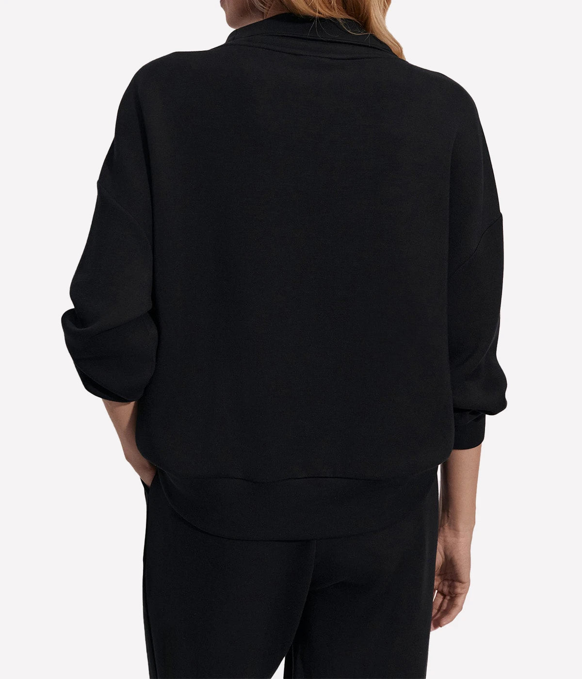 Hawley Half Zip Sweater in Black