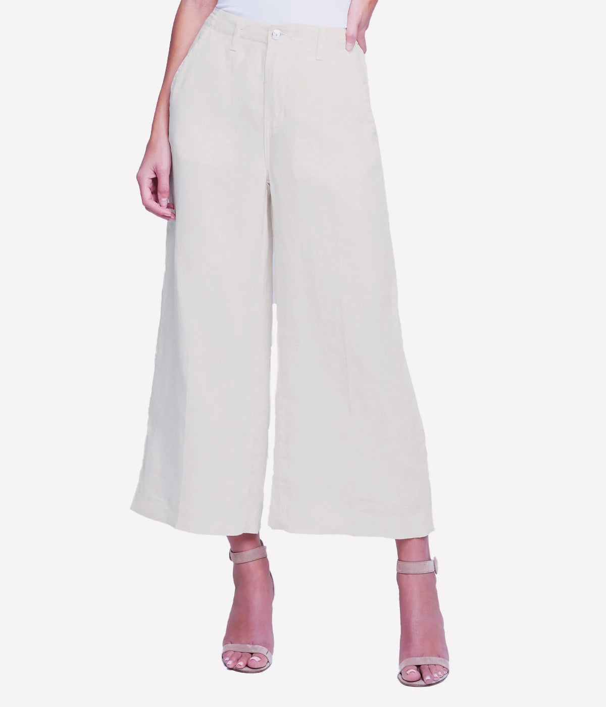 *FINAL SALE* HENDERSON HR CROP WIDE LEG in Oat