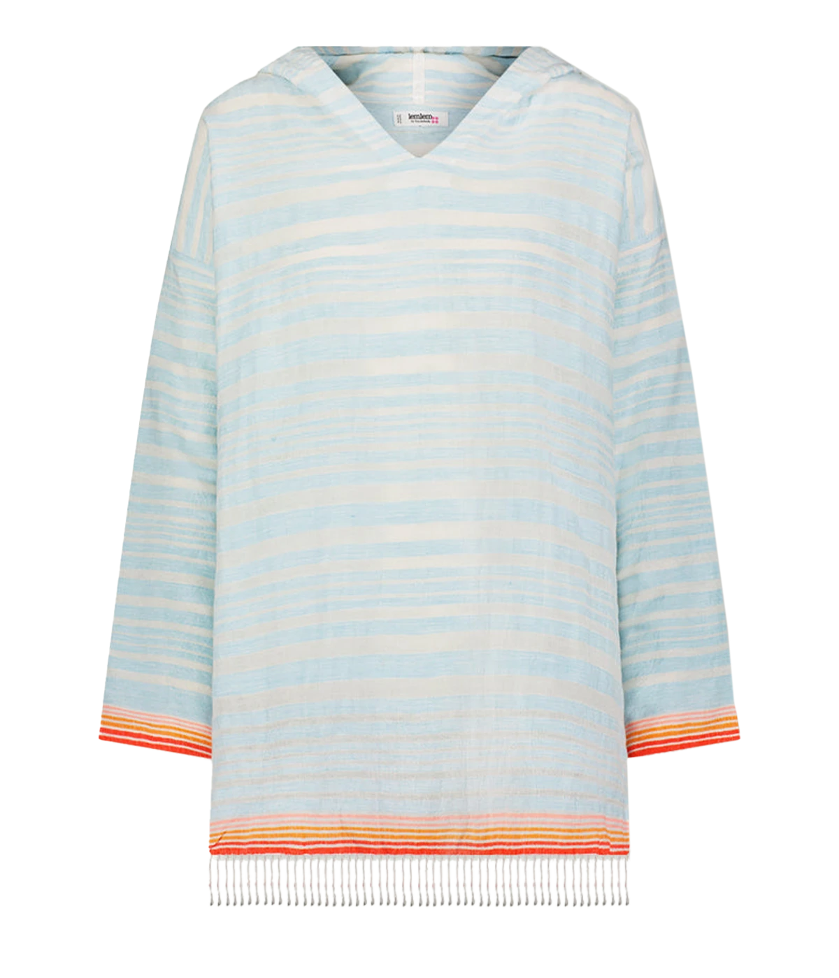 Relaxed, Oversized Fit: Enjoy ultimate comfort with a relaxed, oversized silhouette that allows for easy movement and a laid-back vibe.
Side Slits and Split Neckline: Thoughtful design elements like side slits and a split neckline enhance breathability and add a chic touch to this cozy hoodie.
Hand-Twisted Fringes: Unique hand-twisted fringes adorn the hem, giving this piece a playful flair that stands out in any setting.
Versatile Styling: Perfect for layering over swimwear at the beach or pairing with sum