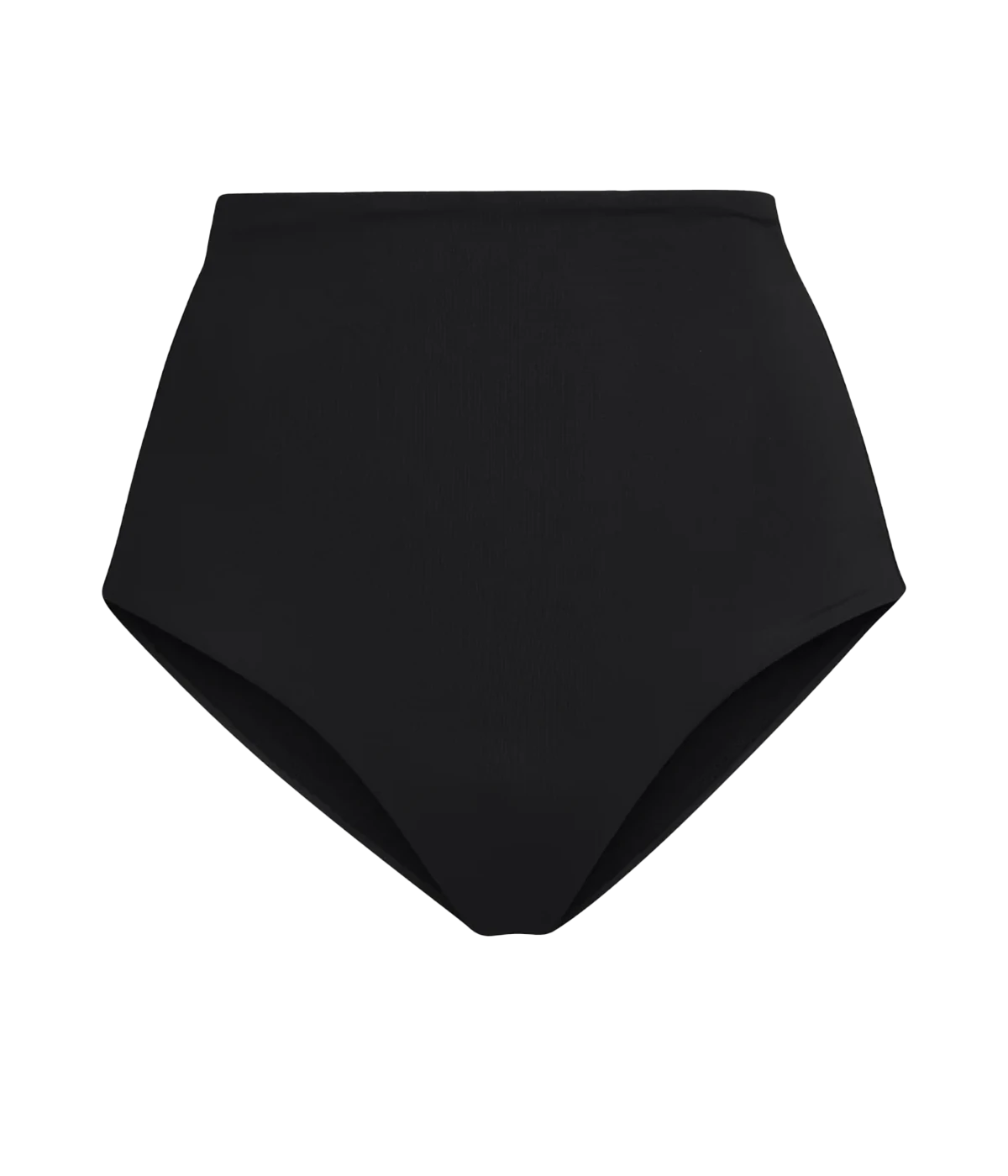 An elegant black high cut leg bikini, the Hi Tide Bottom is a wardrobe staple. These medium coverage luxe bottoms hug you in, showing off your legs and just enough cheek. Sleek and sexy, this is a must-have bikini bottom for summer, at the pool or the beach.