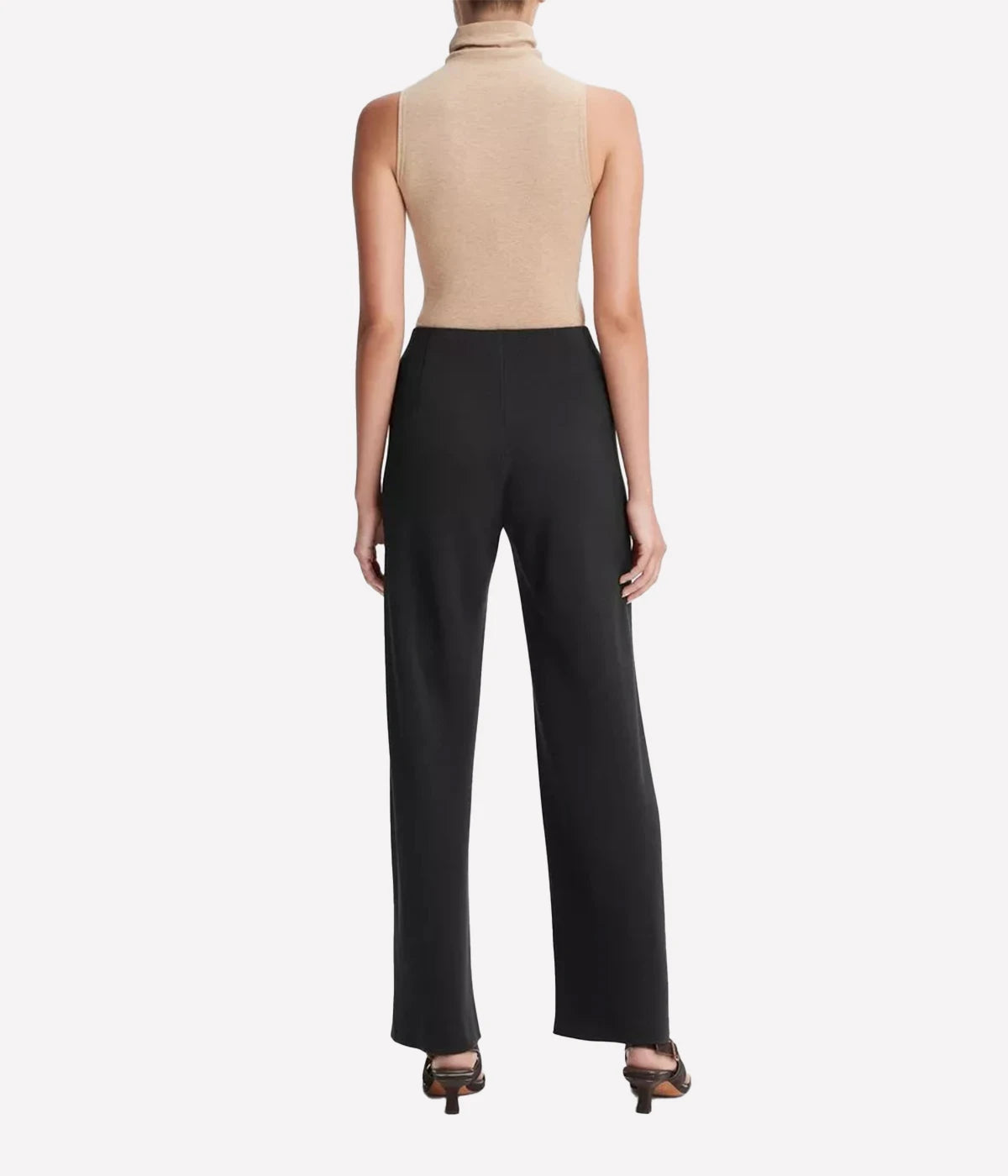 High Waisted Bias Pant in Black