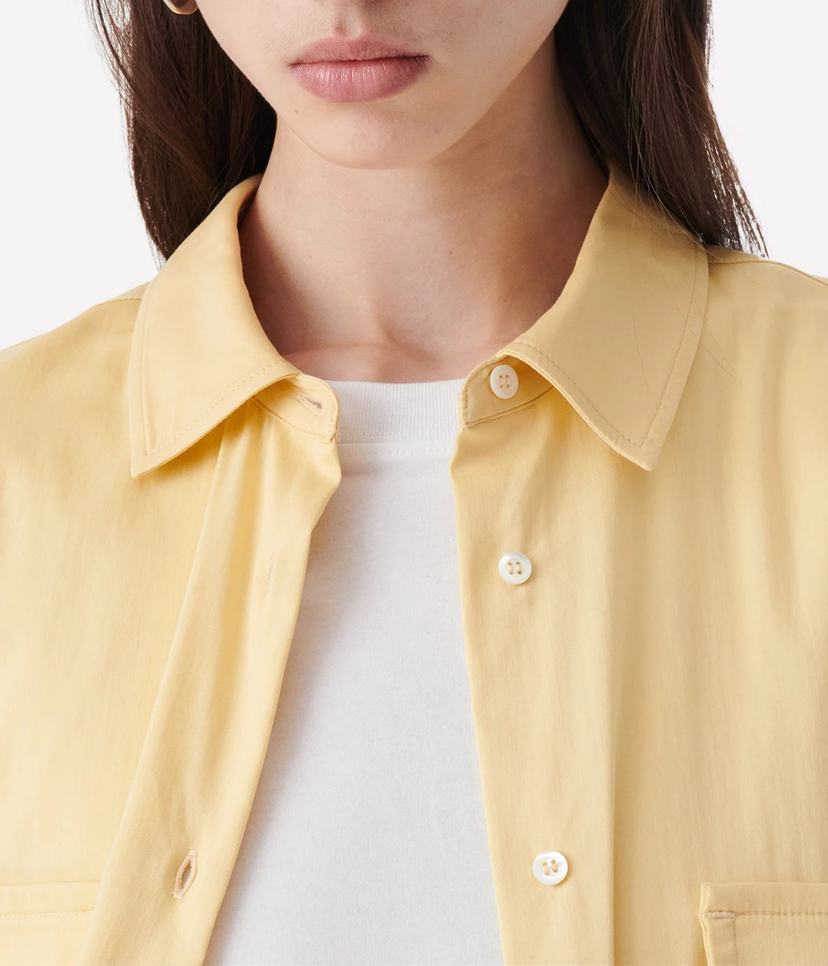 *FINAL SALE* Hilona Shirt in Light Yellow
