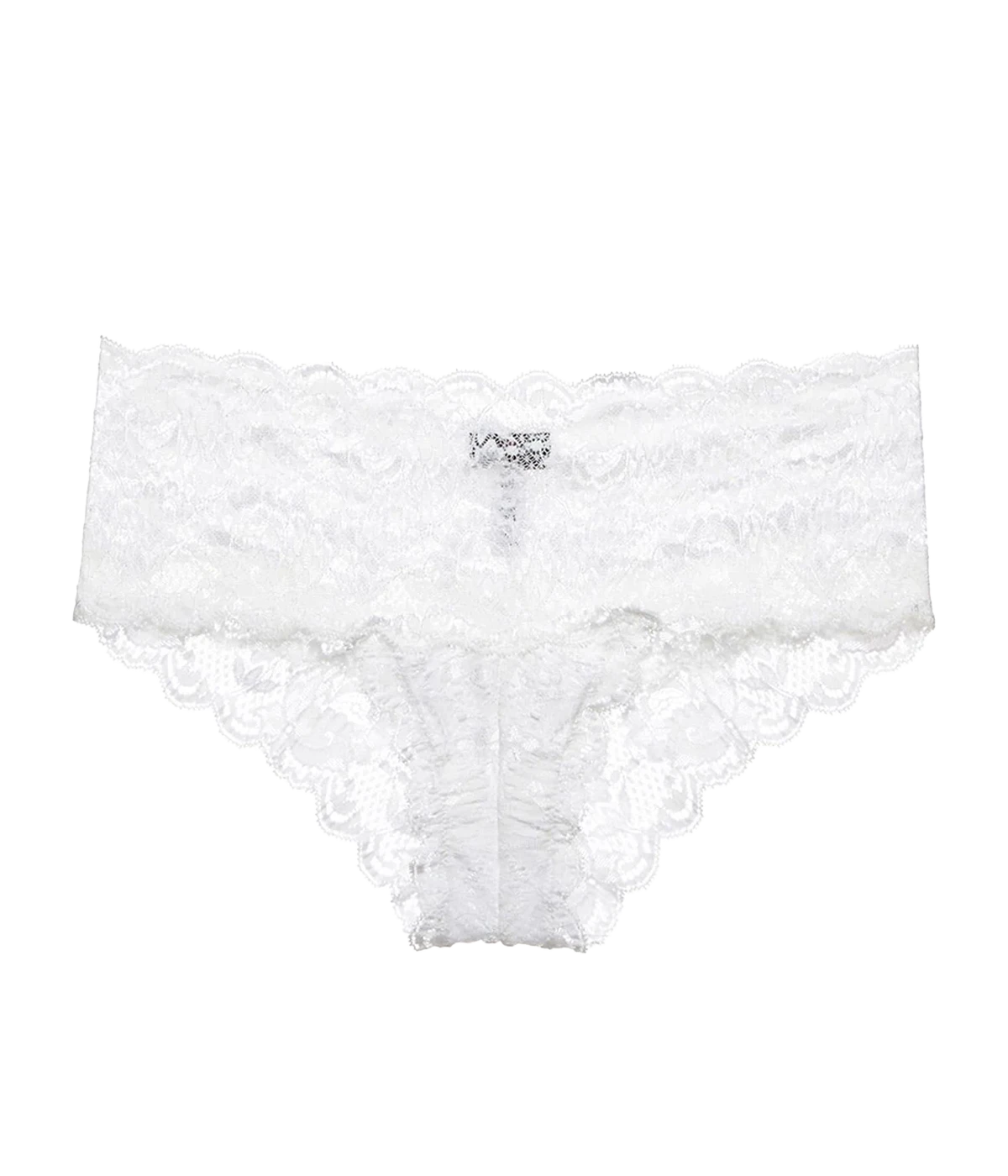 ALT text for images: Italian-crafted floral lace hotpants with a boyshort cut and soft stretch fabric.