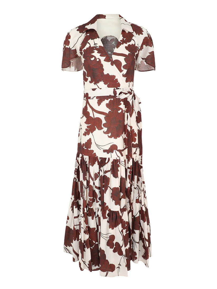Avanna Dress in Obsidian Brown