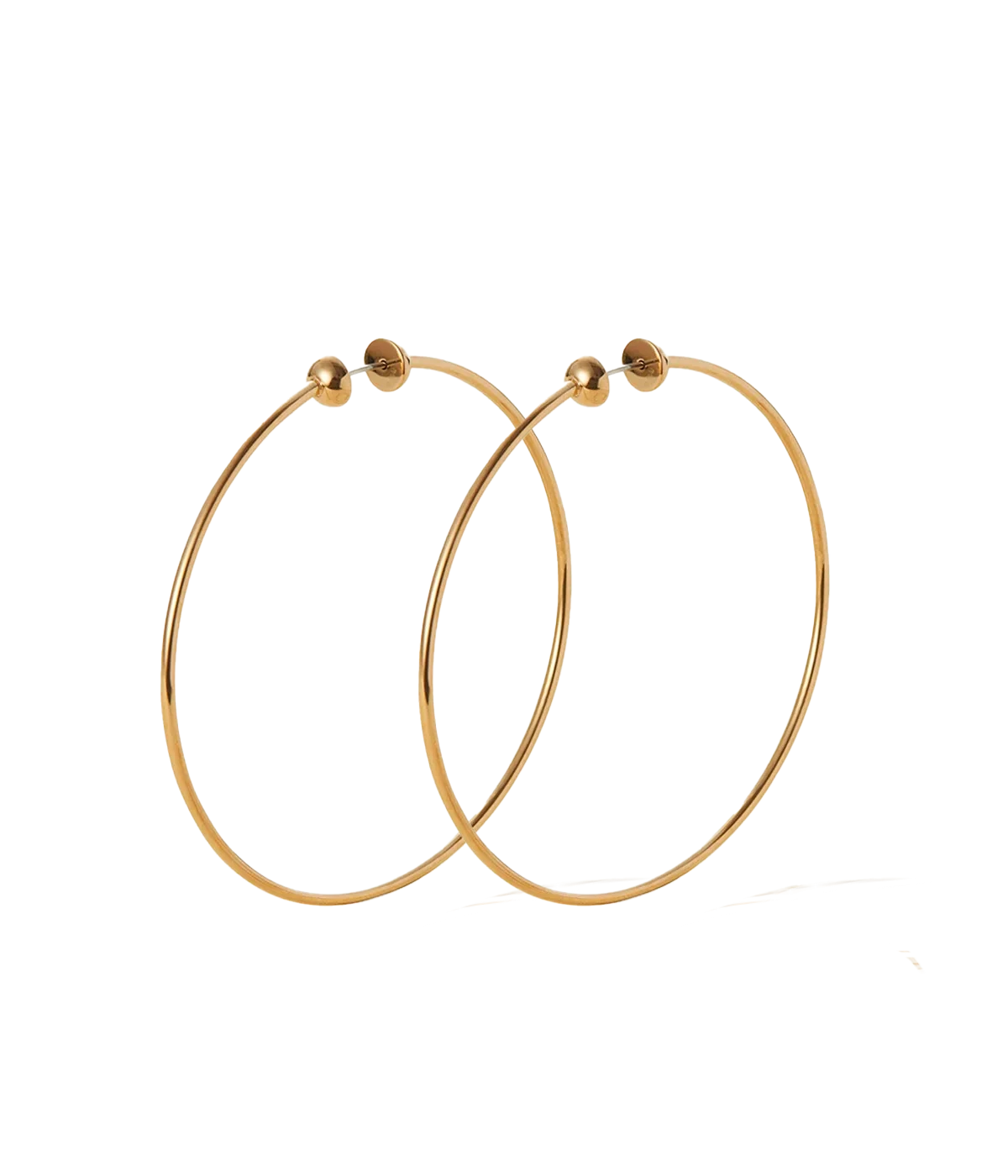 LARGE ICON HOOPS IN GOLD
