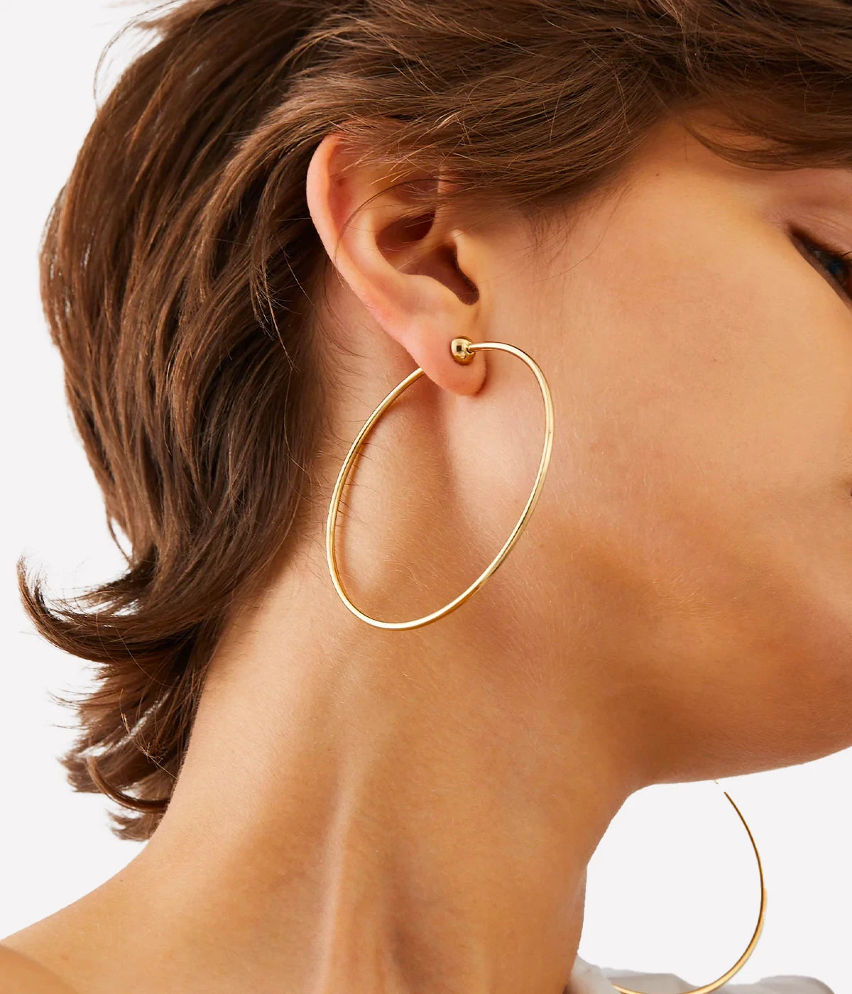 LARGE ICON HOOPS IN GOLD