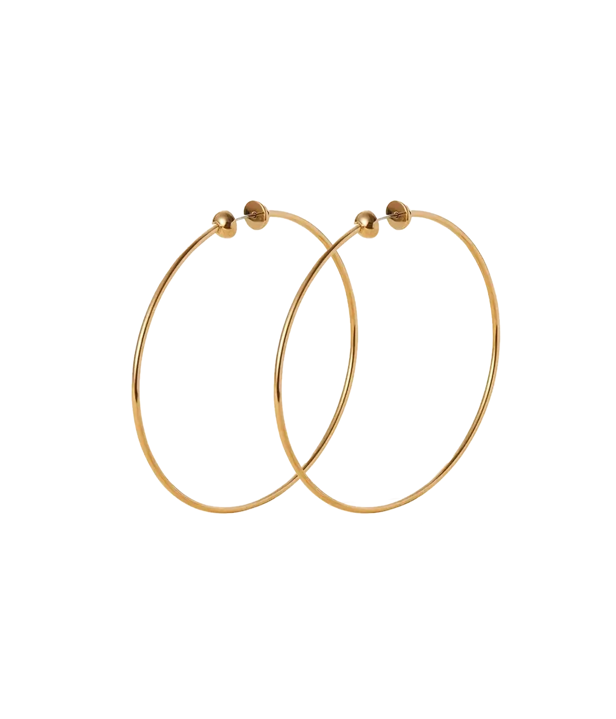 Icon Medium Hoops in Gold