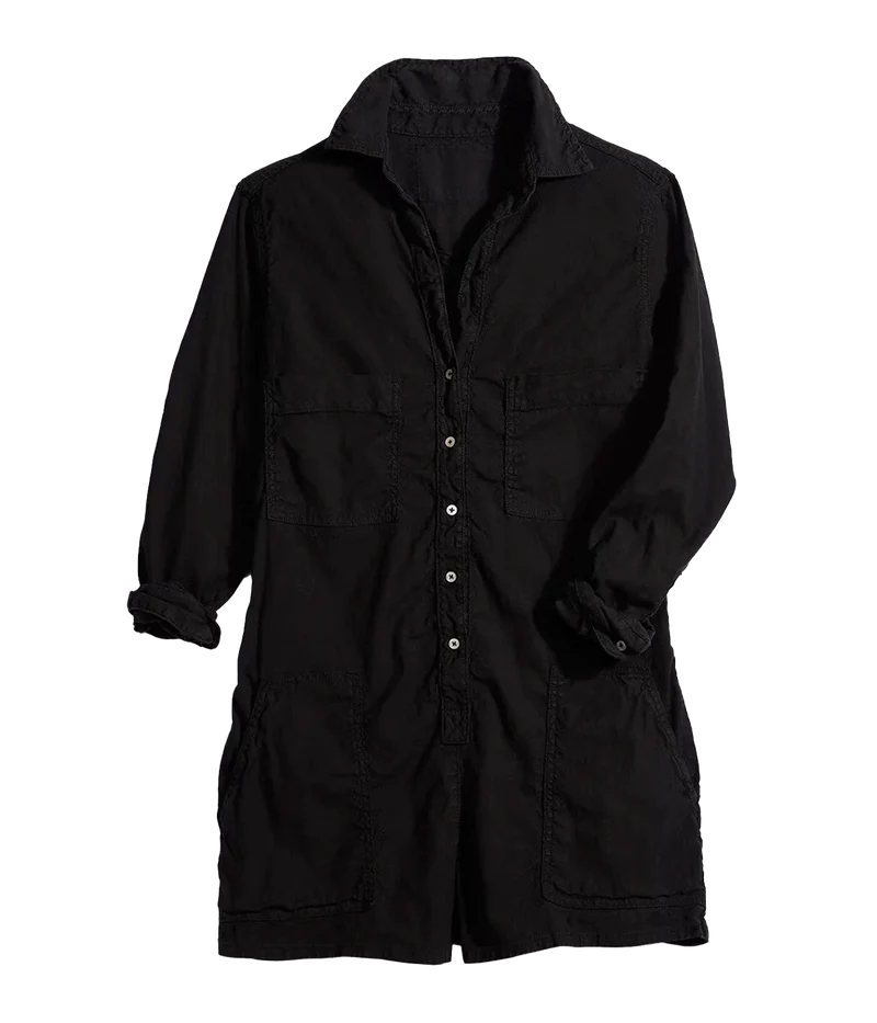 *FINAL SALE* Ireland Longsleeve Playsuit in Black