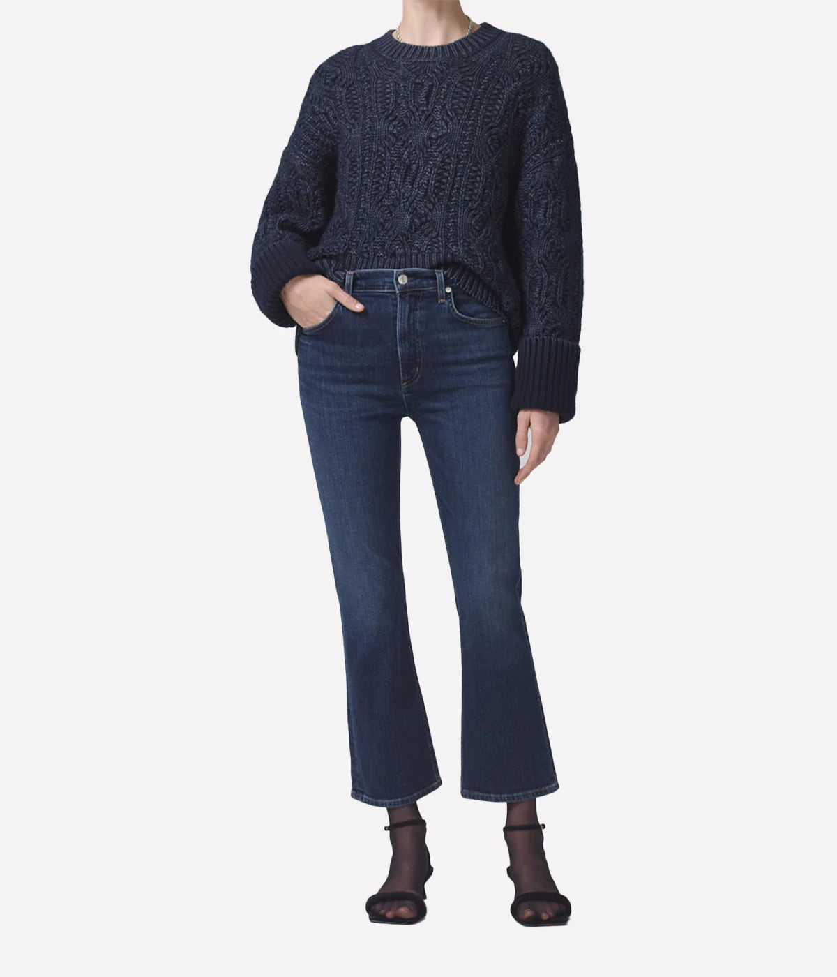 *FINAL SALE* Isola Cropped Boot Jean in Baltic