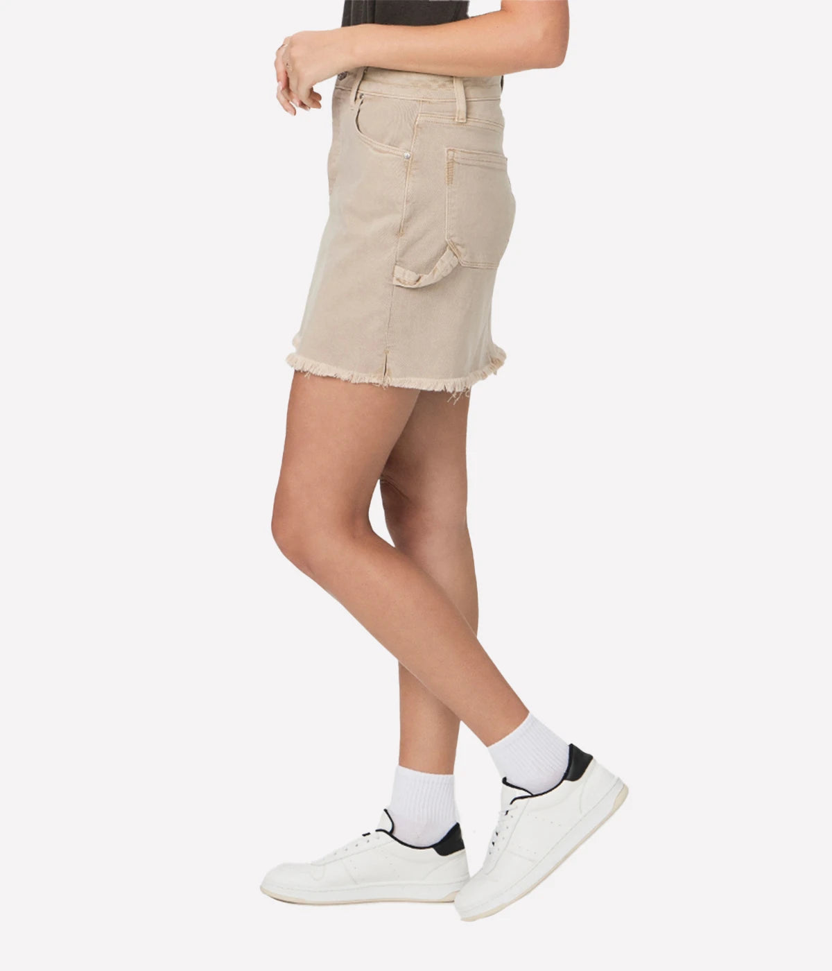 Jessie Denim Skirt in Vintage Soft Sand