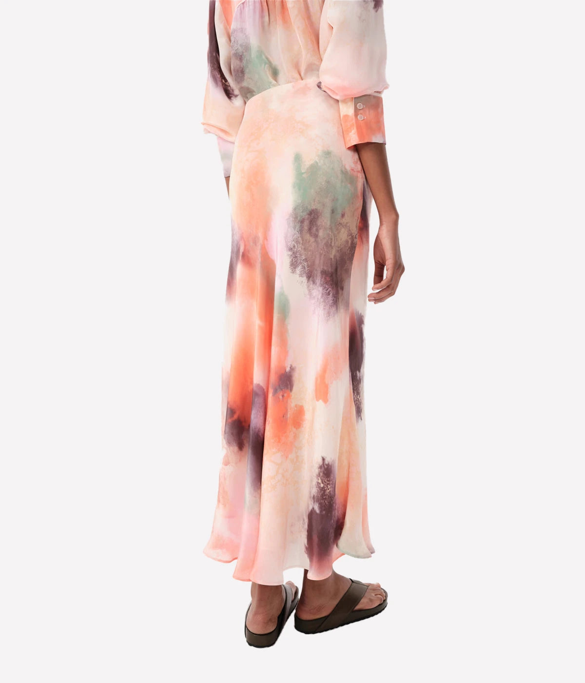 *FINAL SALE* Jufre Ellen Long Skirt in Wild Rose