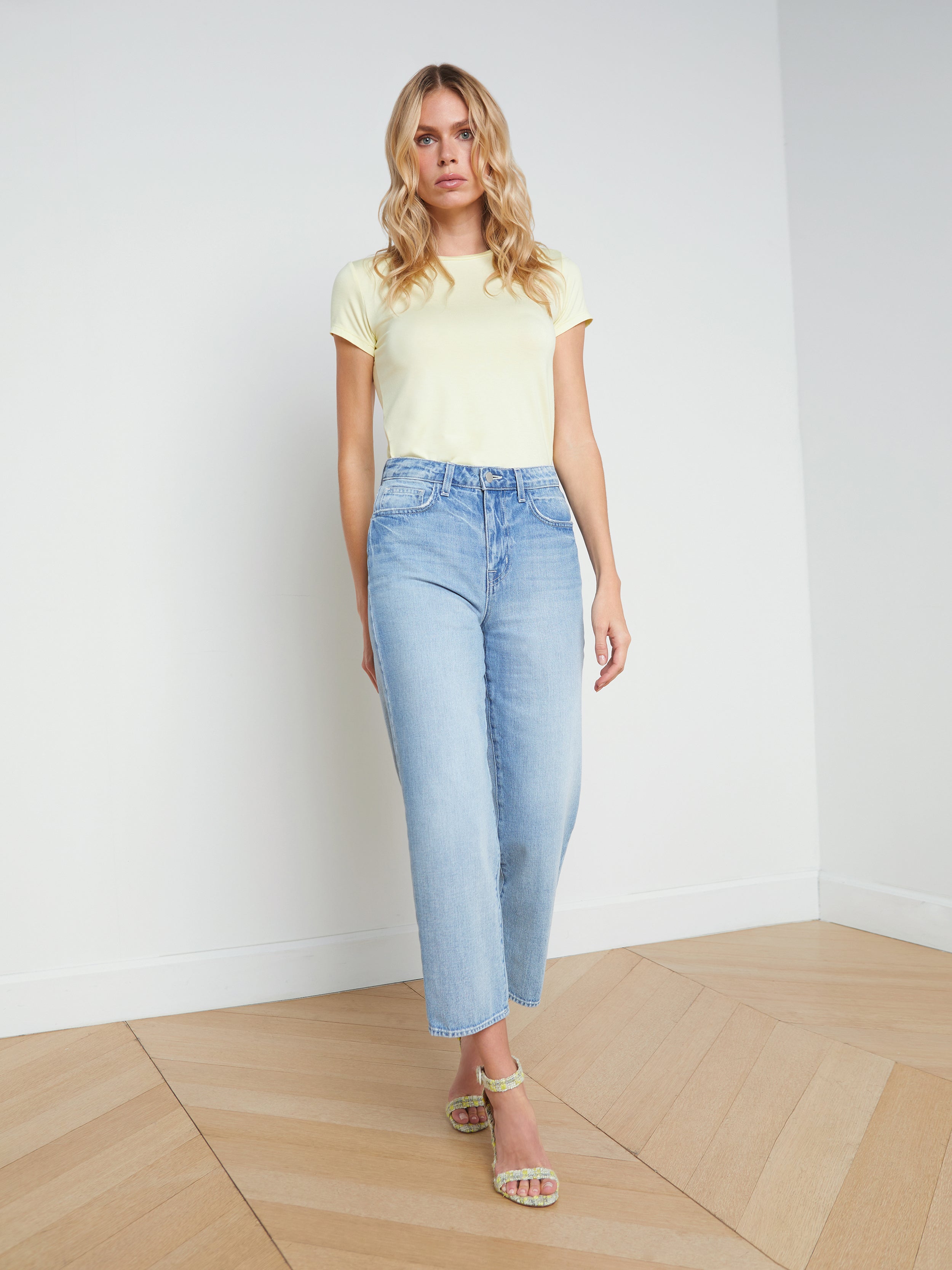 June Cropped Stovepipe Jean in Palisade