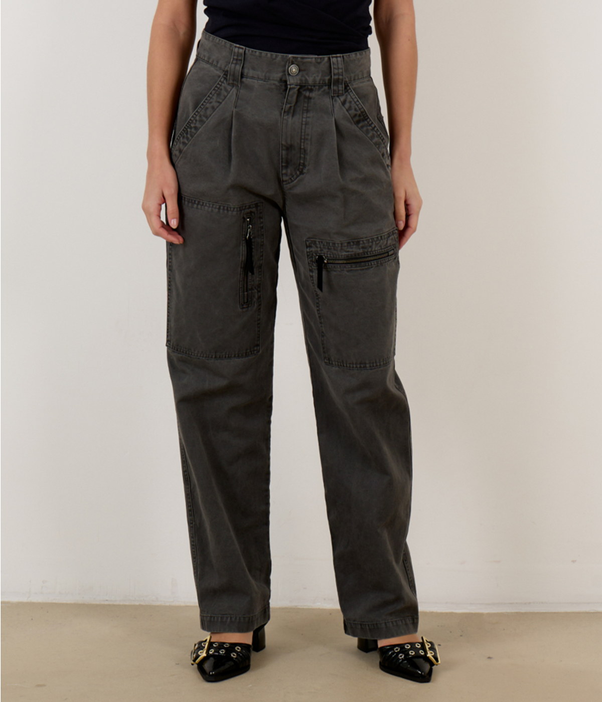 *FINAL SALE* Kanna Pants in Faded Black
