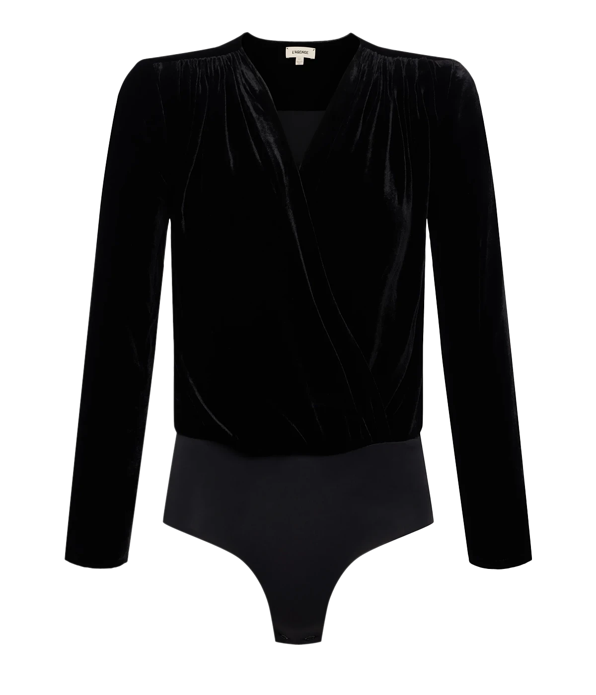 Kallie Crossover Bodysuit in Black
