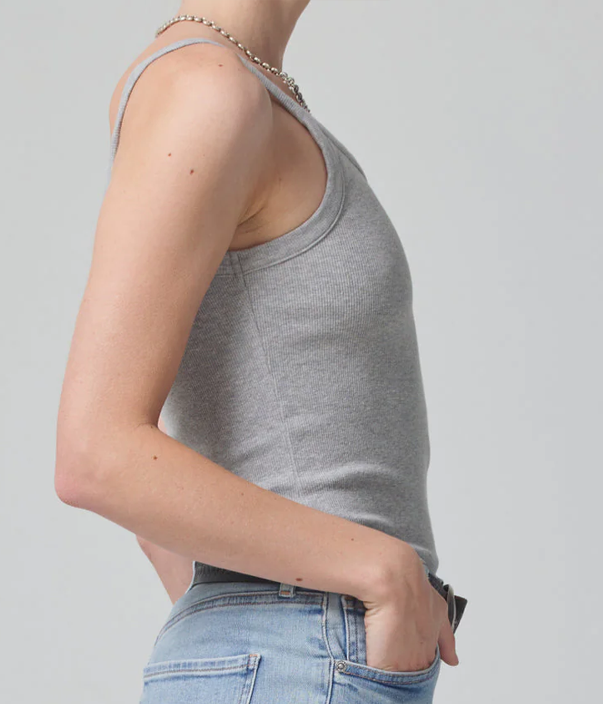 *FINAL SALE* Katia Tank in Heather Grey