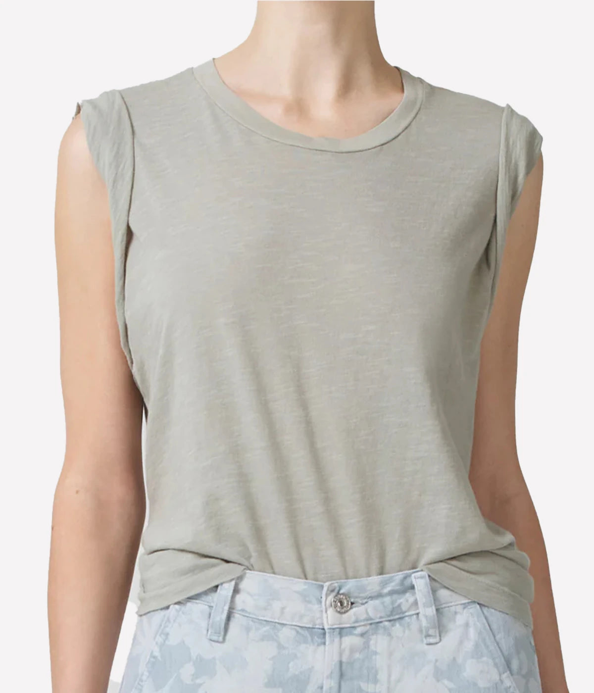 Kelsey Roll Sleeve T-Shirt in Andes