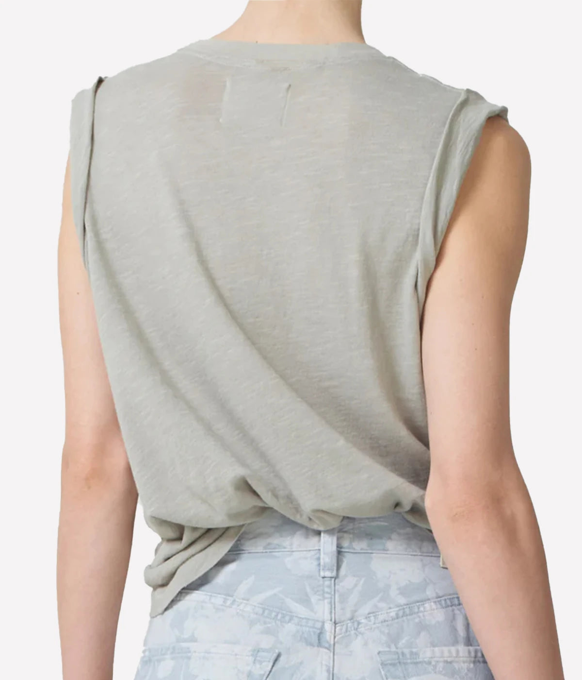 Kelsey Roll Sleeve T-Shirt in Andes