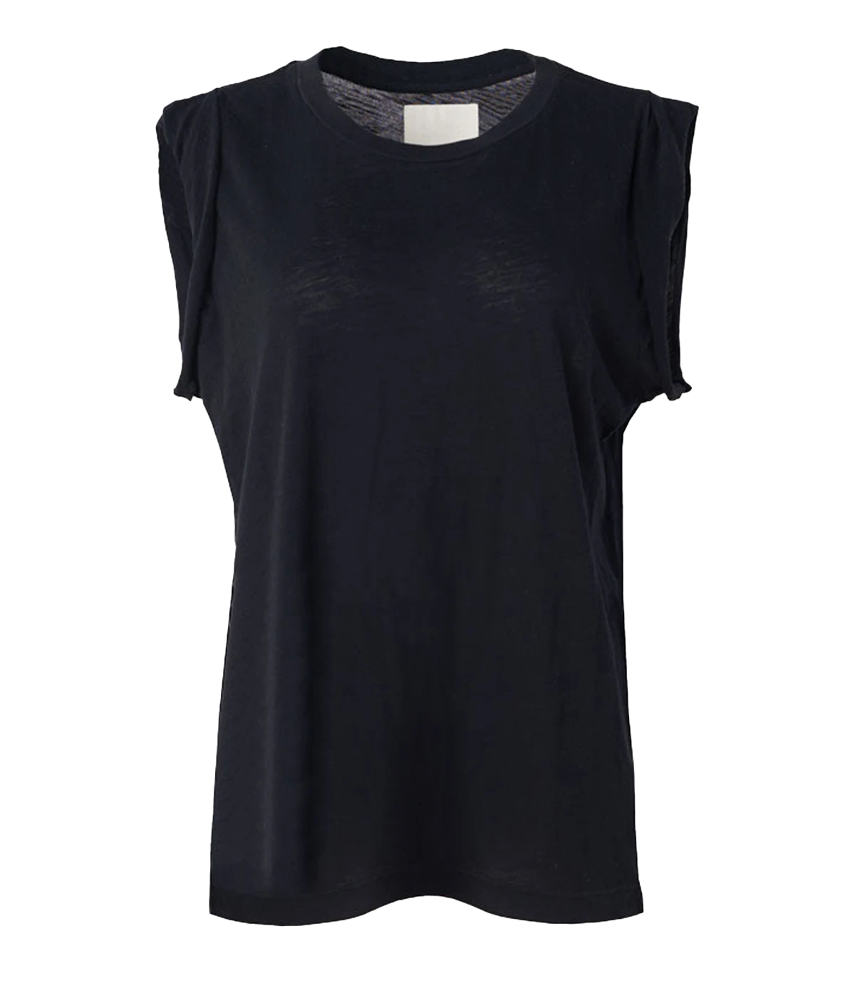 Kelsey Roll Sleeve T-Shirt in Washed Black