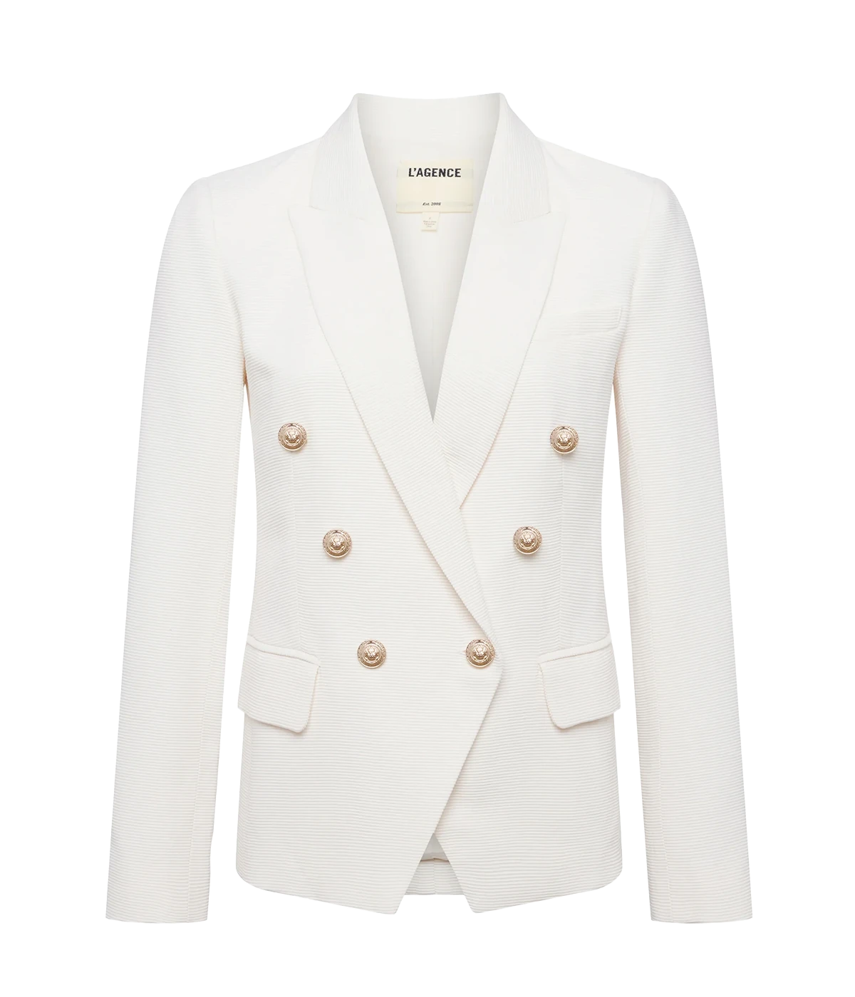 Kenzie Blazer in Ivory, Pearl & Silver