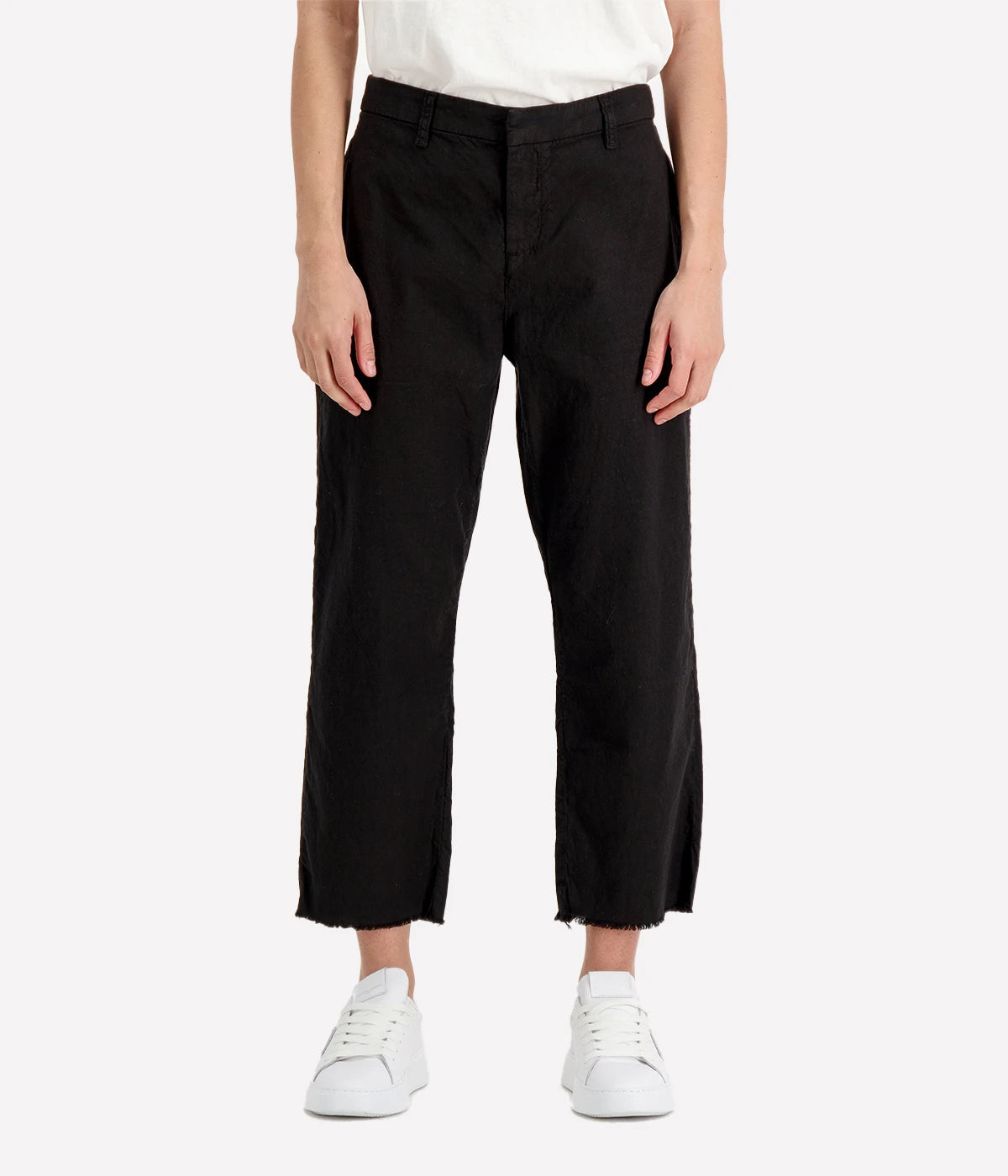 Kinsale Trouser in Black Italian Performance Linen