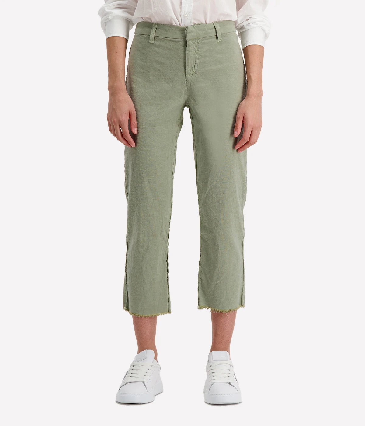 *FINAL SALE* Kinsale Trouser in Sage Italian Performance Linen