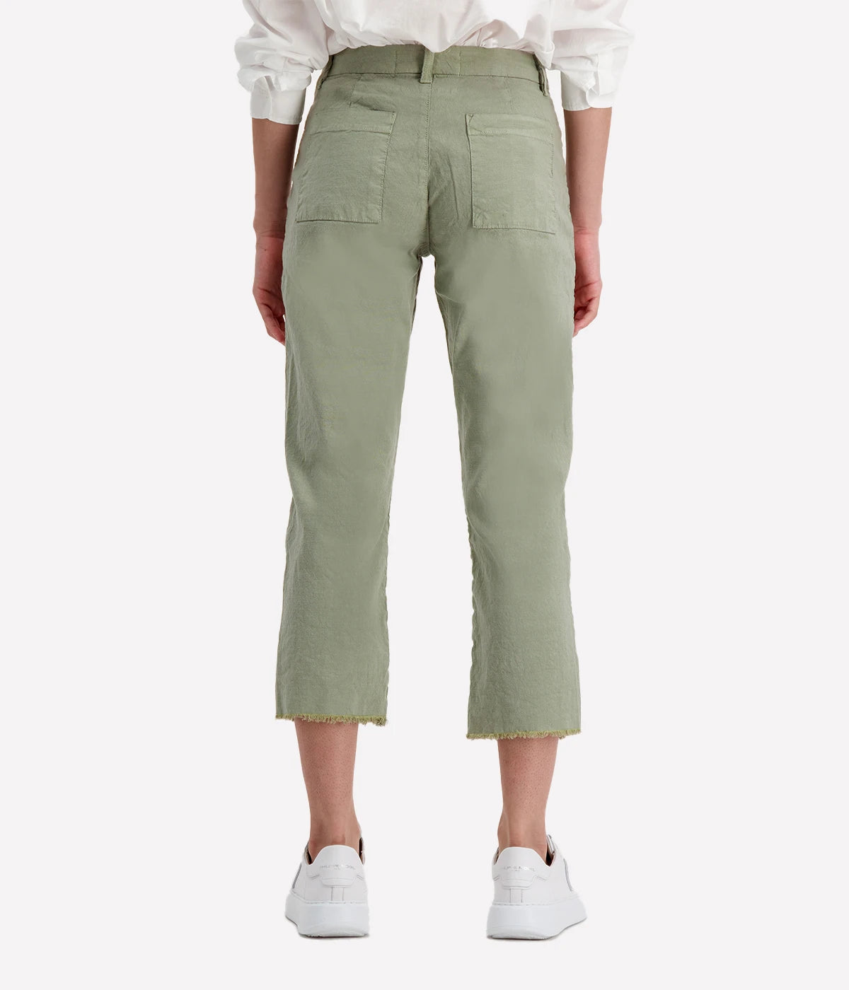 *FINAL SALE* Kinsale Trouser in Sage Italian Performance Linen