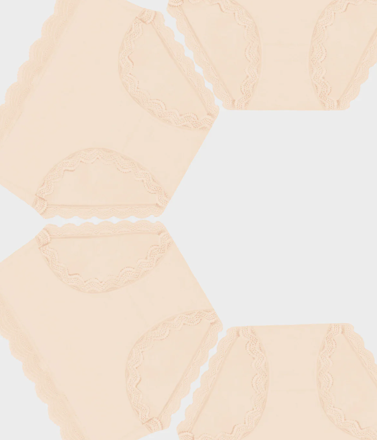 Knicker Four Pack in Sand