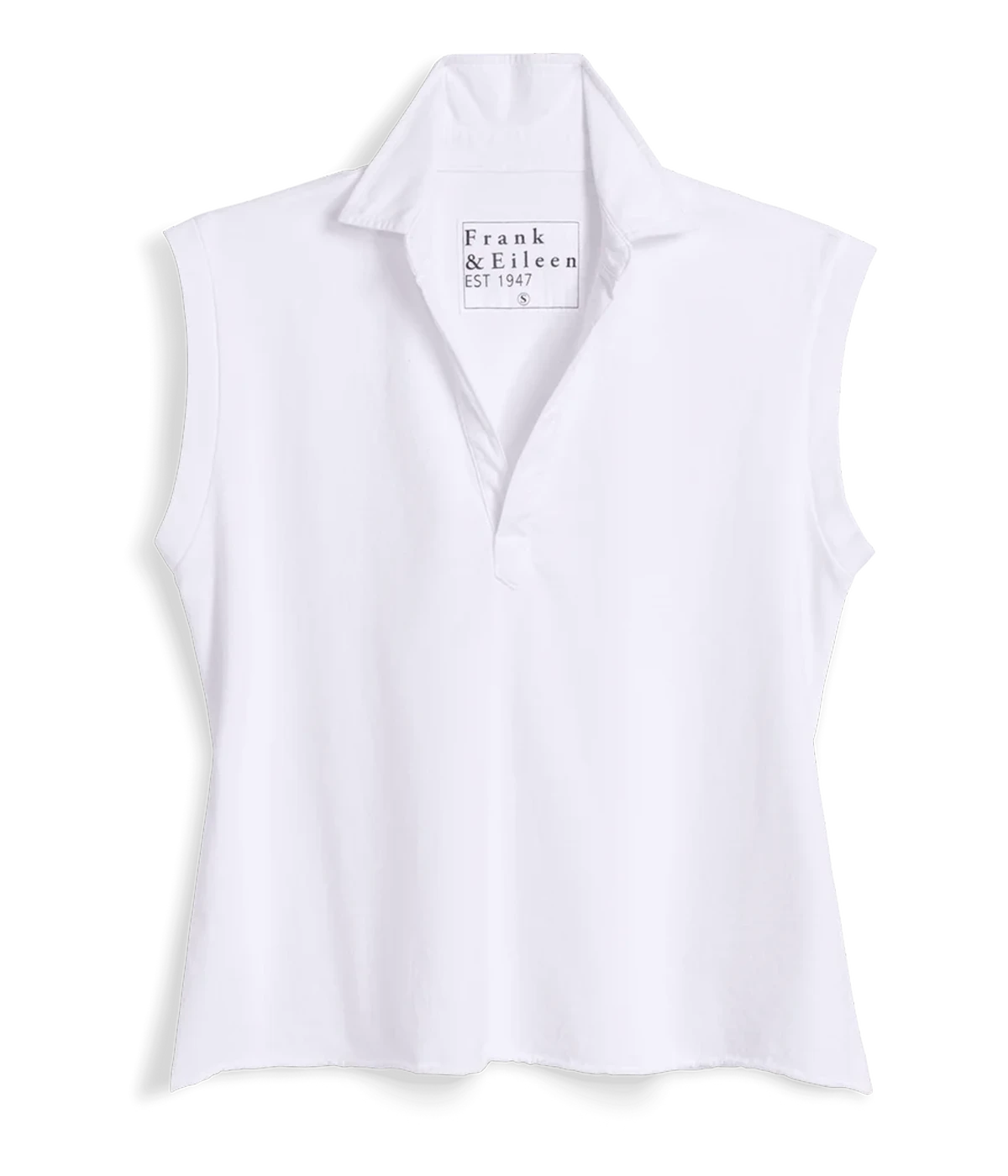Olivia Popover Henley Tank in WHITE