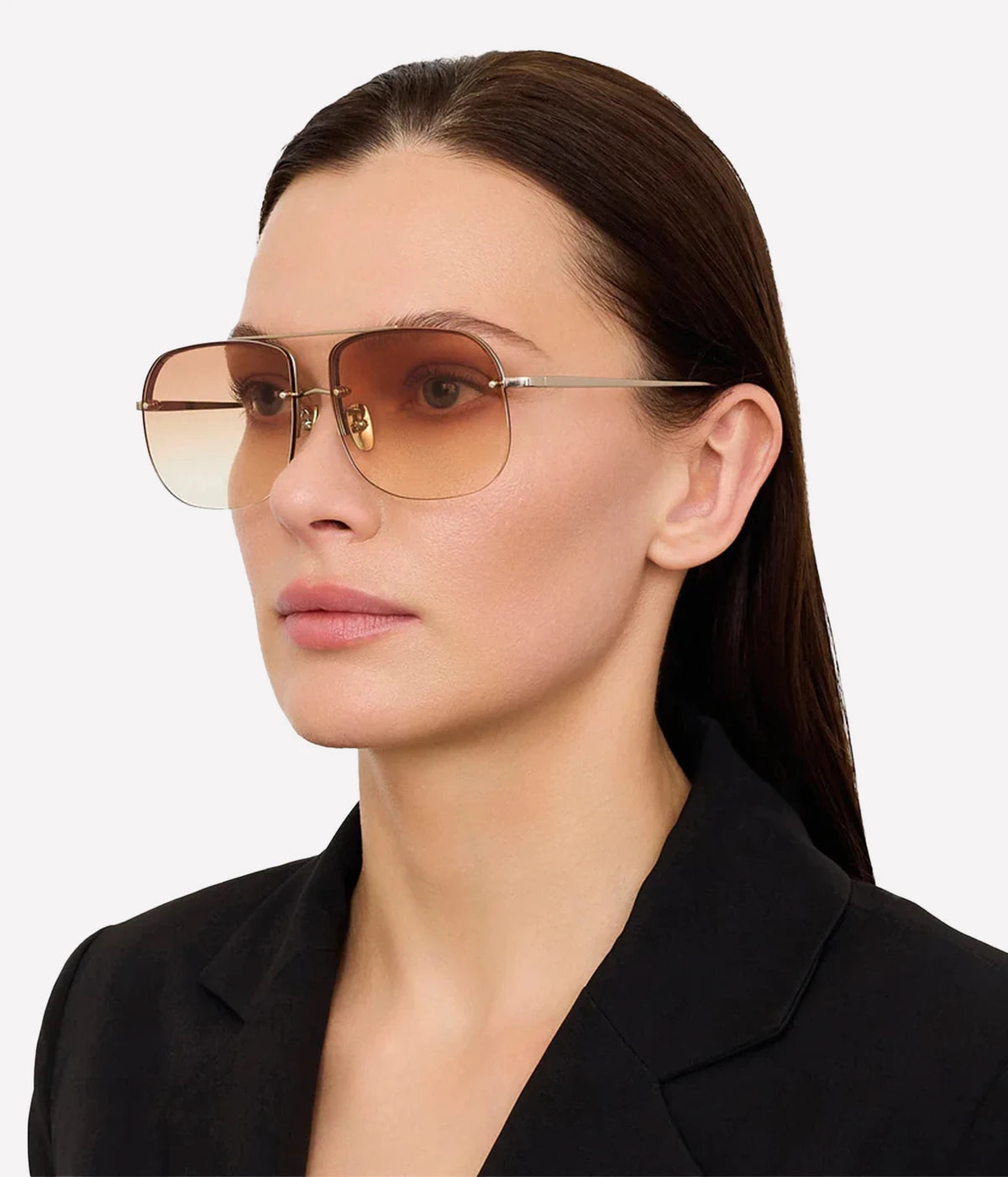 Seren Sunglass in GOLD/ CAMEL GRAD