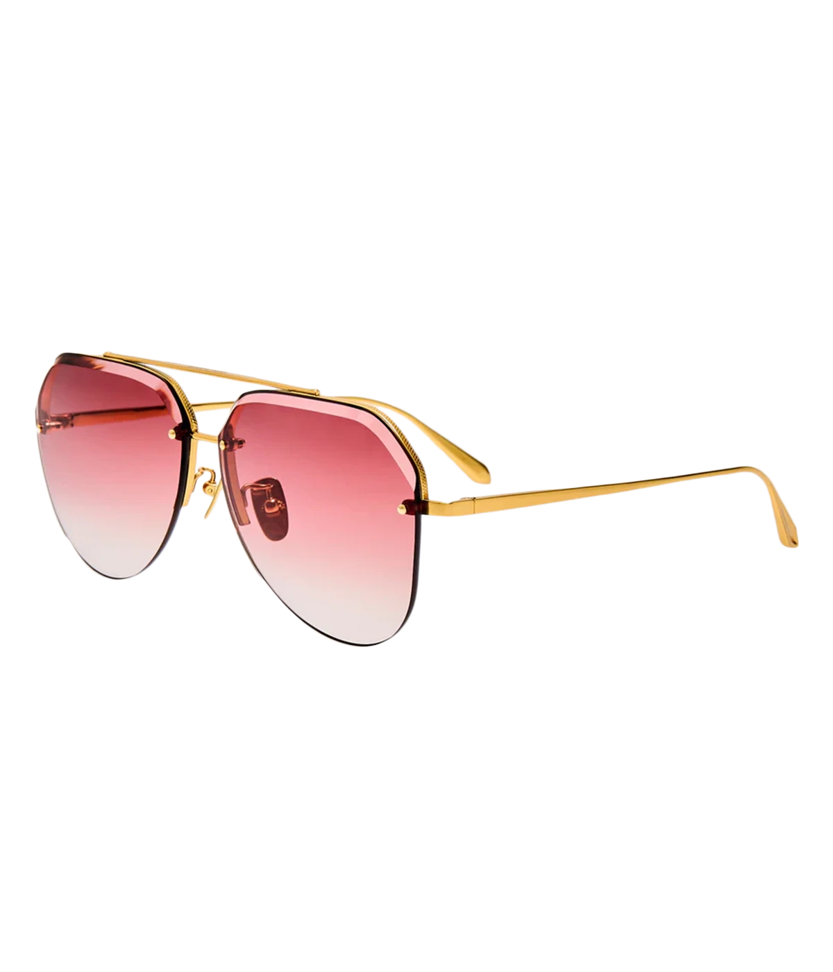 Quynh Sunglass in GOLD/ RED GRAD