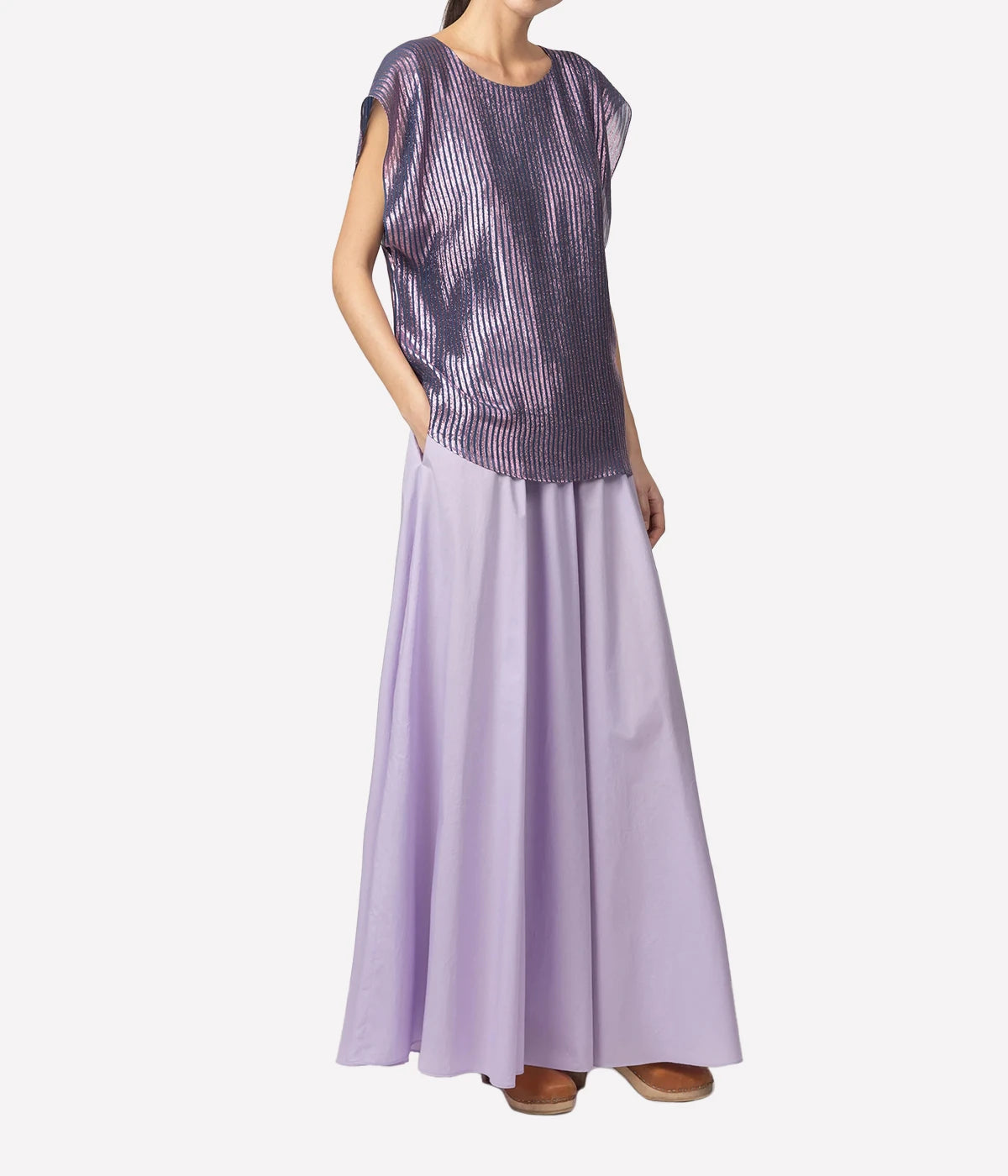 Castleton Top In Blue & Pink
