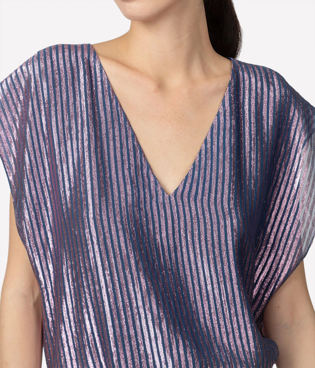 Castleton Top In Blue & Pink