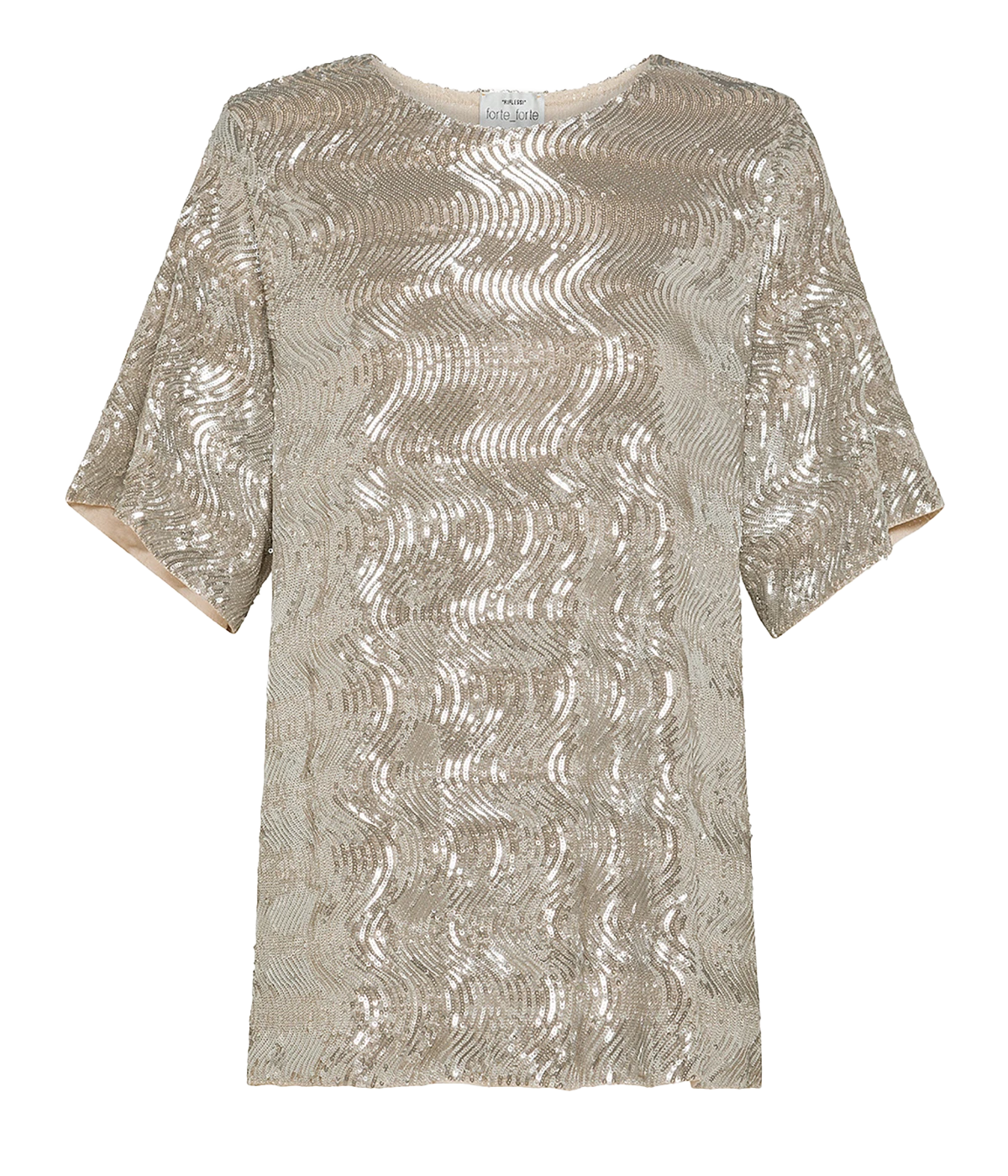 *FINAL SALE* La Danza Del Mare Sequins T-shirt in Silver