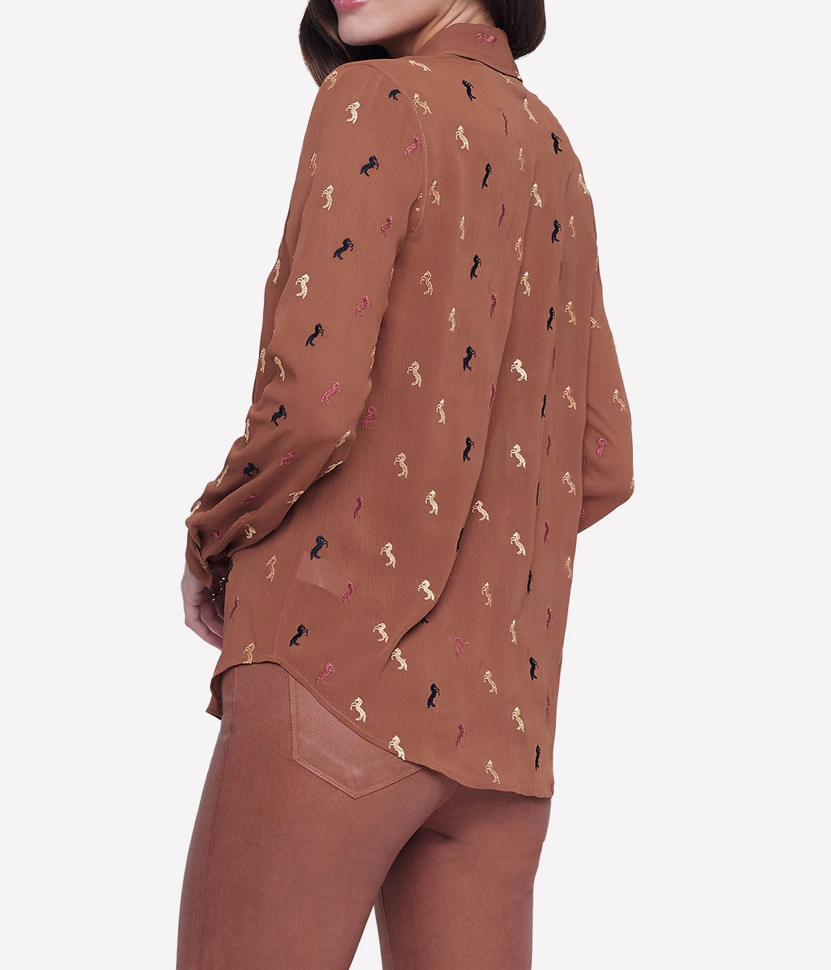 Laurent Shirt in Fawn & Multi Horse