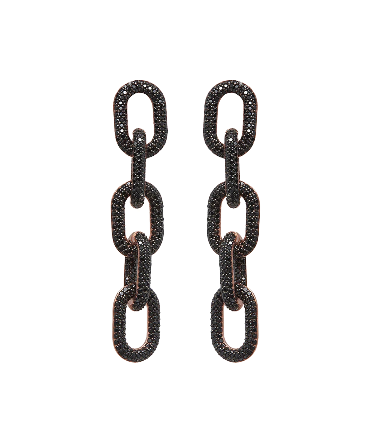 Link Earrings in Black